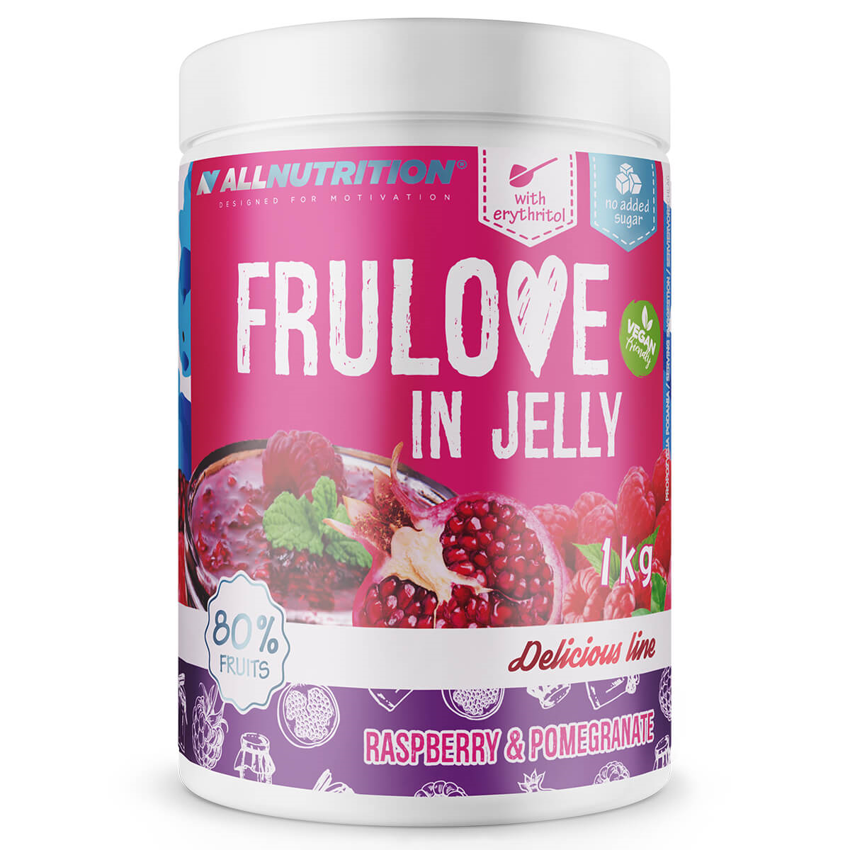 FRULOVE aviečių ir granatų uogienė (1000G)