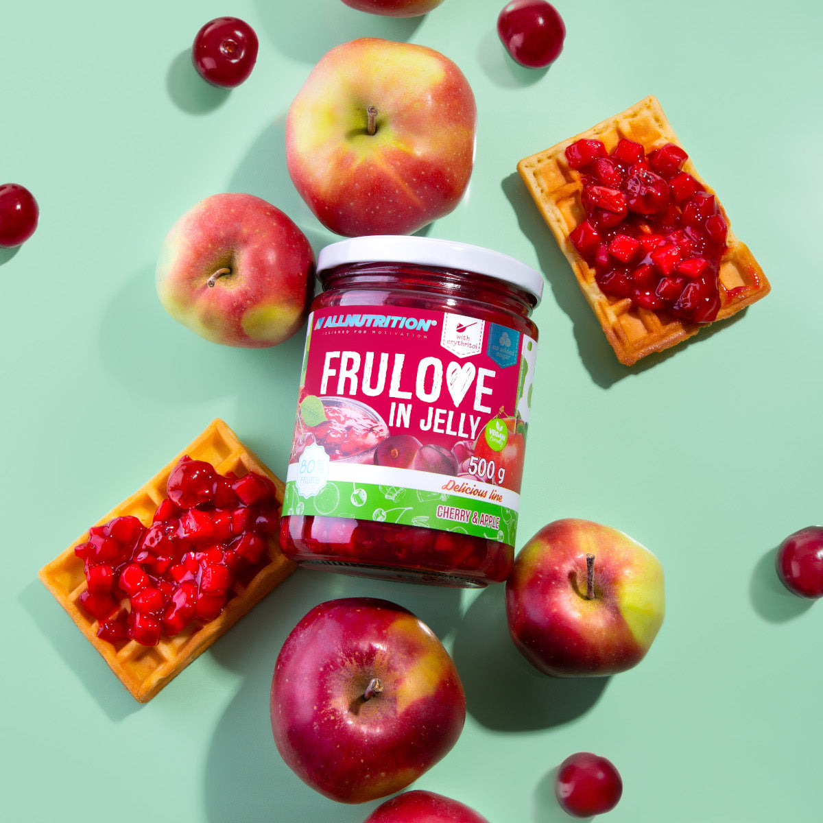 FRULOVE vyšnių ir obuolių uogienė (500G)