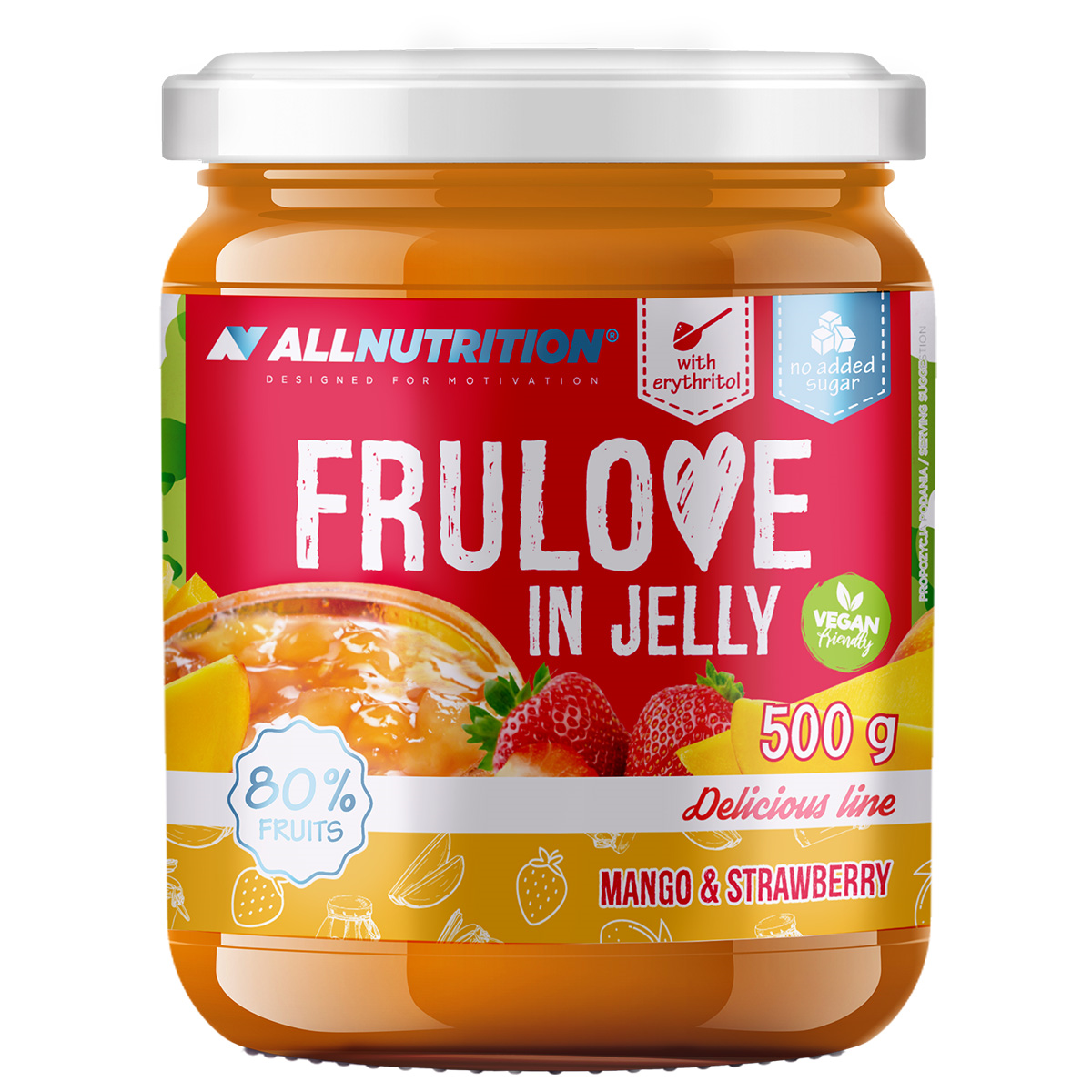 FRULOVE mango ir braškių uogienė (500G)